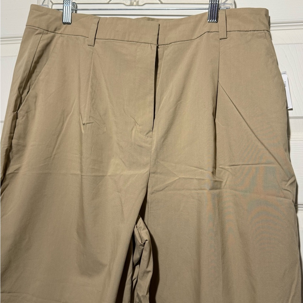 Classic Khaki Straight-Leg Pants